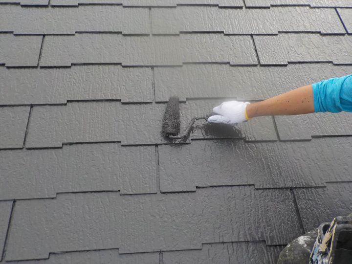 屋根上塗り（上塗り２回目）